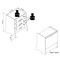 Manhattan Comfort Coney 3-Piece Dresser and 2 Nightstands in White 188GMC1 - alternate 6